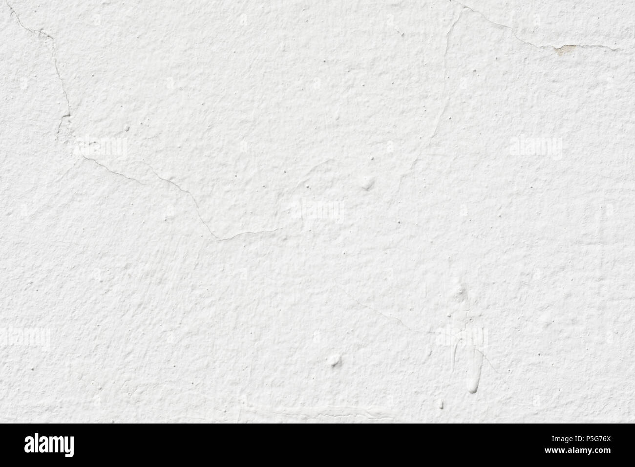 White Plaster Wall Texture. Empty Bright Plaster Background Stock Photo