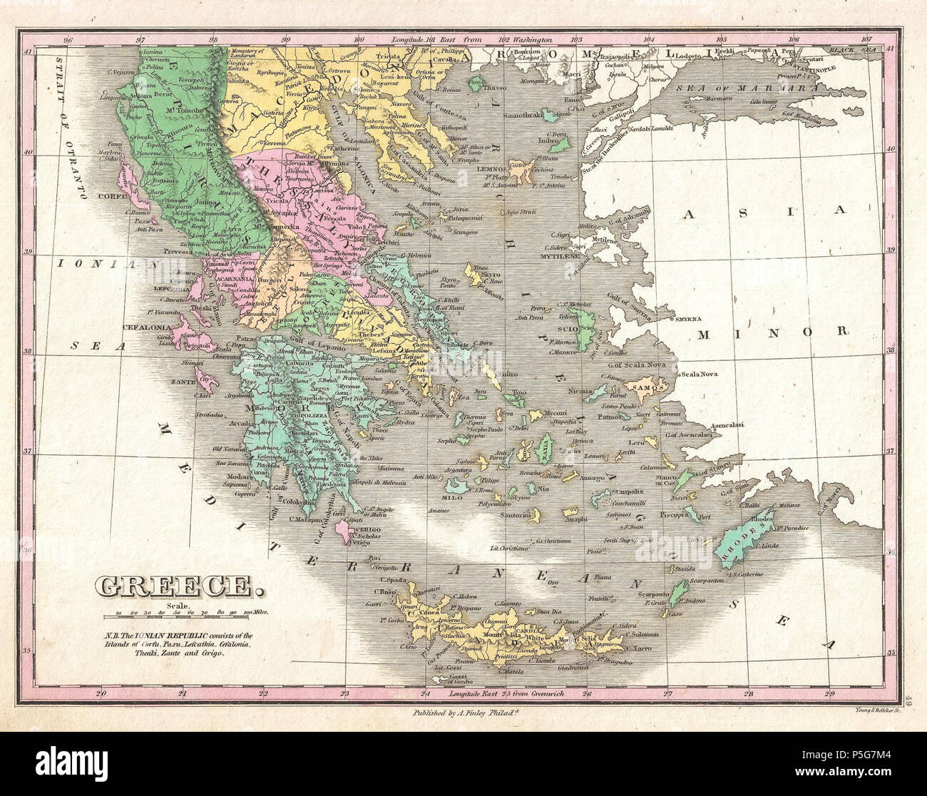 Finely map of greece hi-res stock photography and images - Alamy