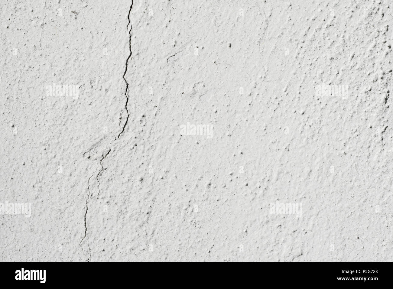 White Plaster Wall Texture. Empty Bright Plaster Background Stock Photo