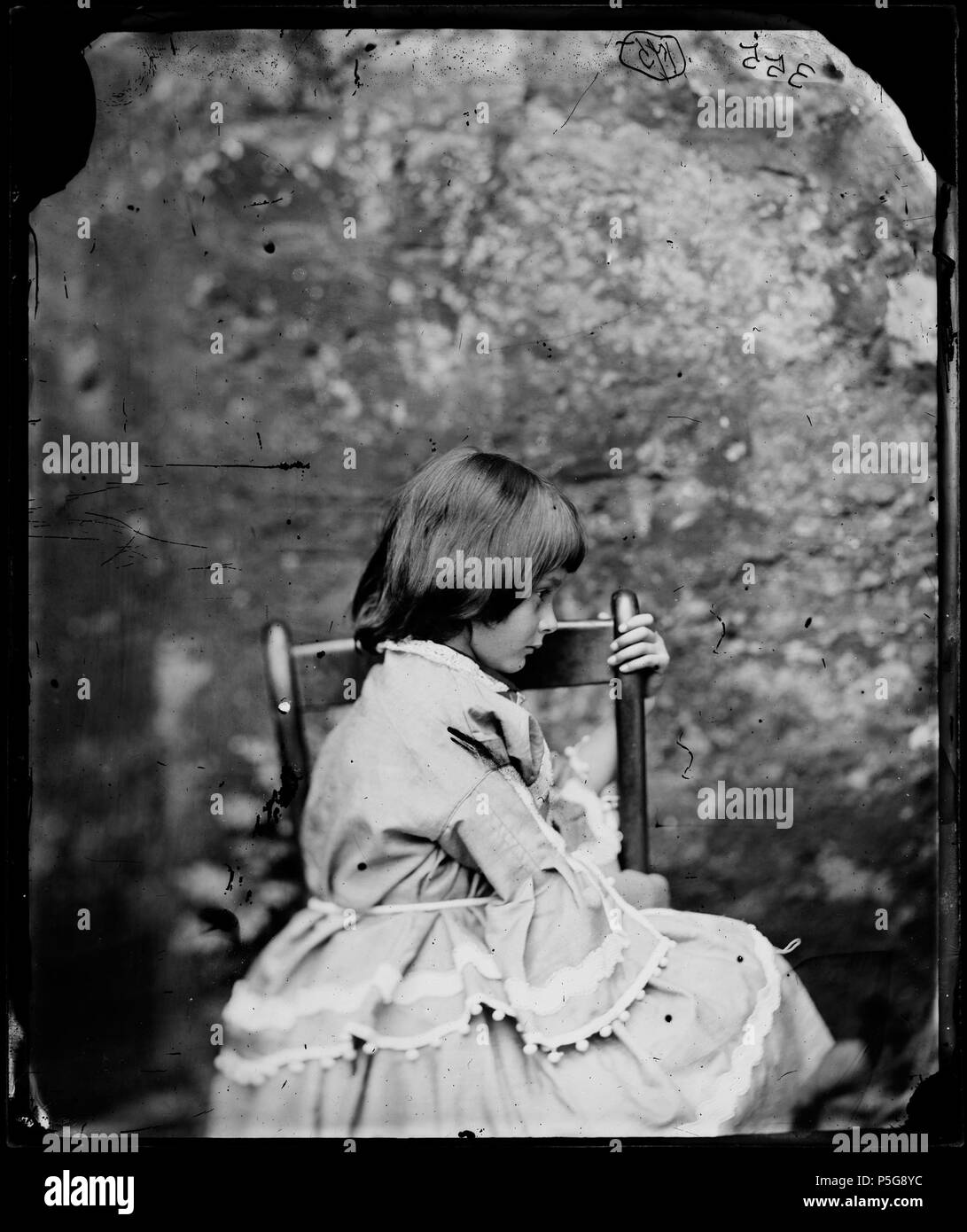 N/A. Photograph of Alice Liddell by Lewis Carroll. 1859–1860. N/A 85 Alice-Liddell-by-Carroll Stock Photo