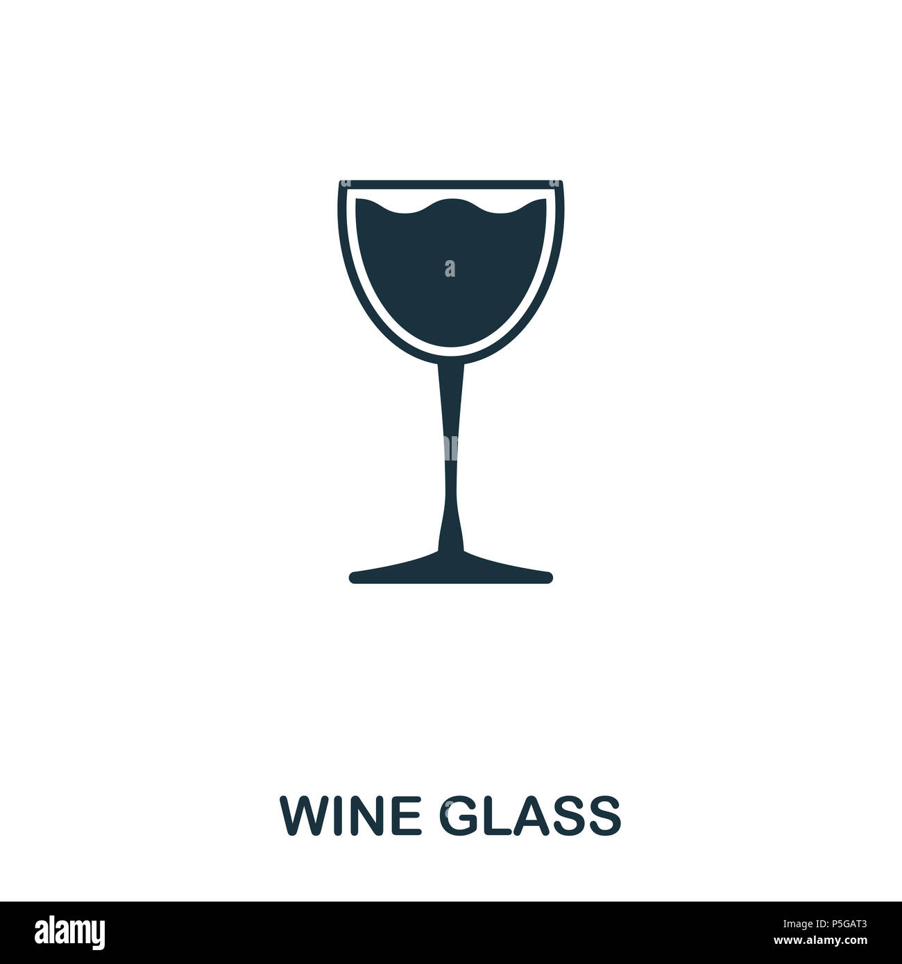 Wine Glass icon. Line style icon design. UI. Illustration of wine glass ...