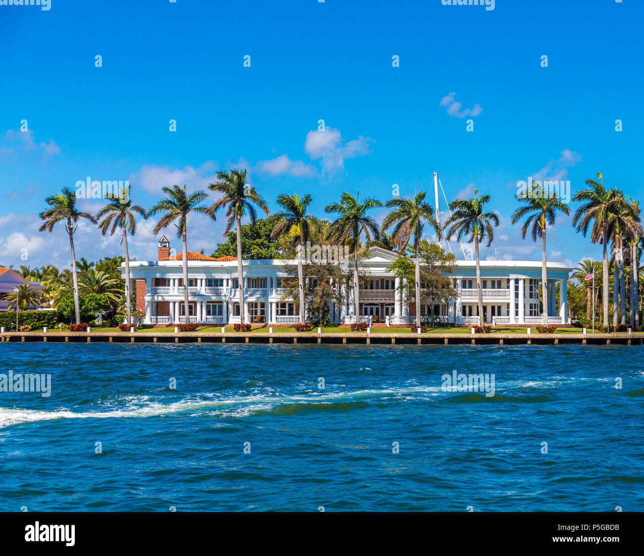 Large House in Fort Lauderdale Stock Photo Alamy