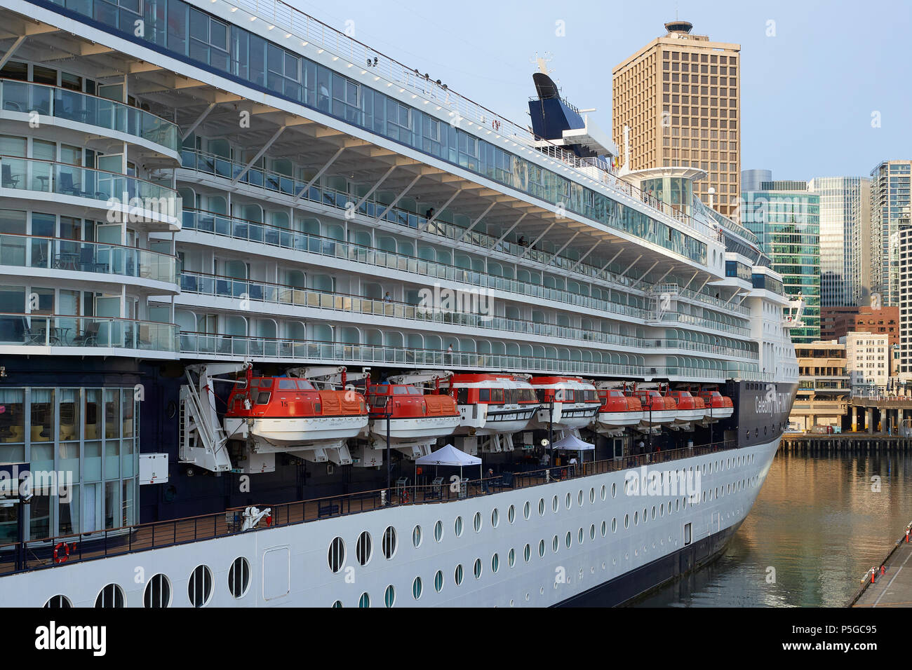 The Giant Celebrity Cruises Cruise Ship, Celebrity INFINITY, Docking At