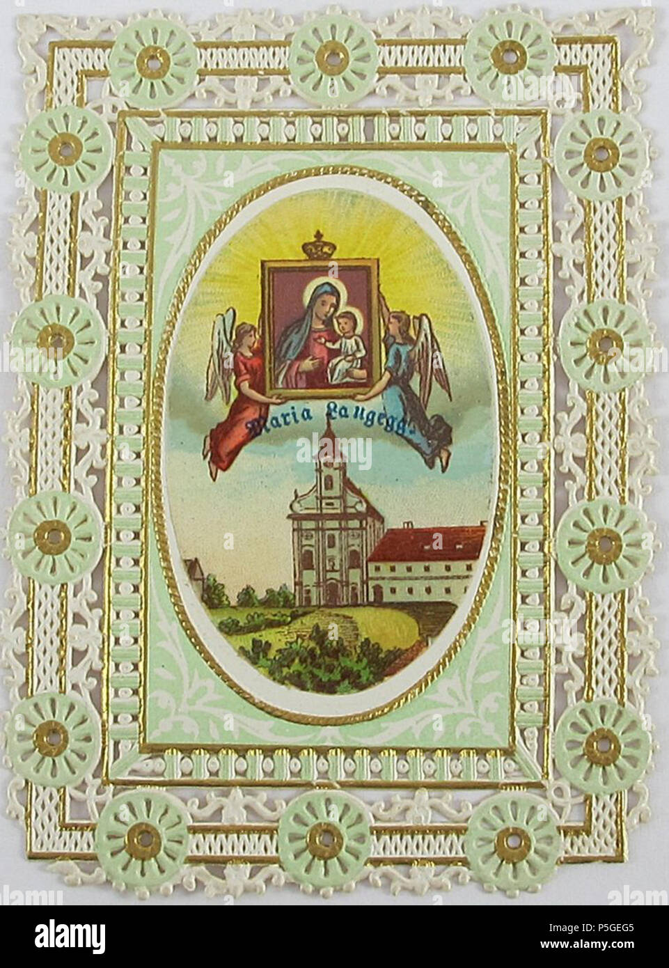 N A Deutsch Andachtsbildchen Maria Langegg 19th Century Template Anoynmous 98 Andachtsbildchen Maria Langegg Stock Photo Alamy