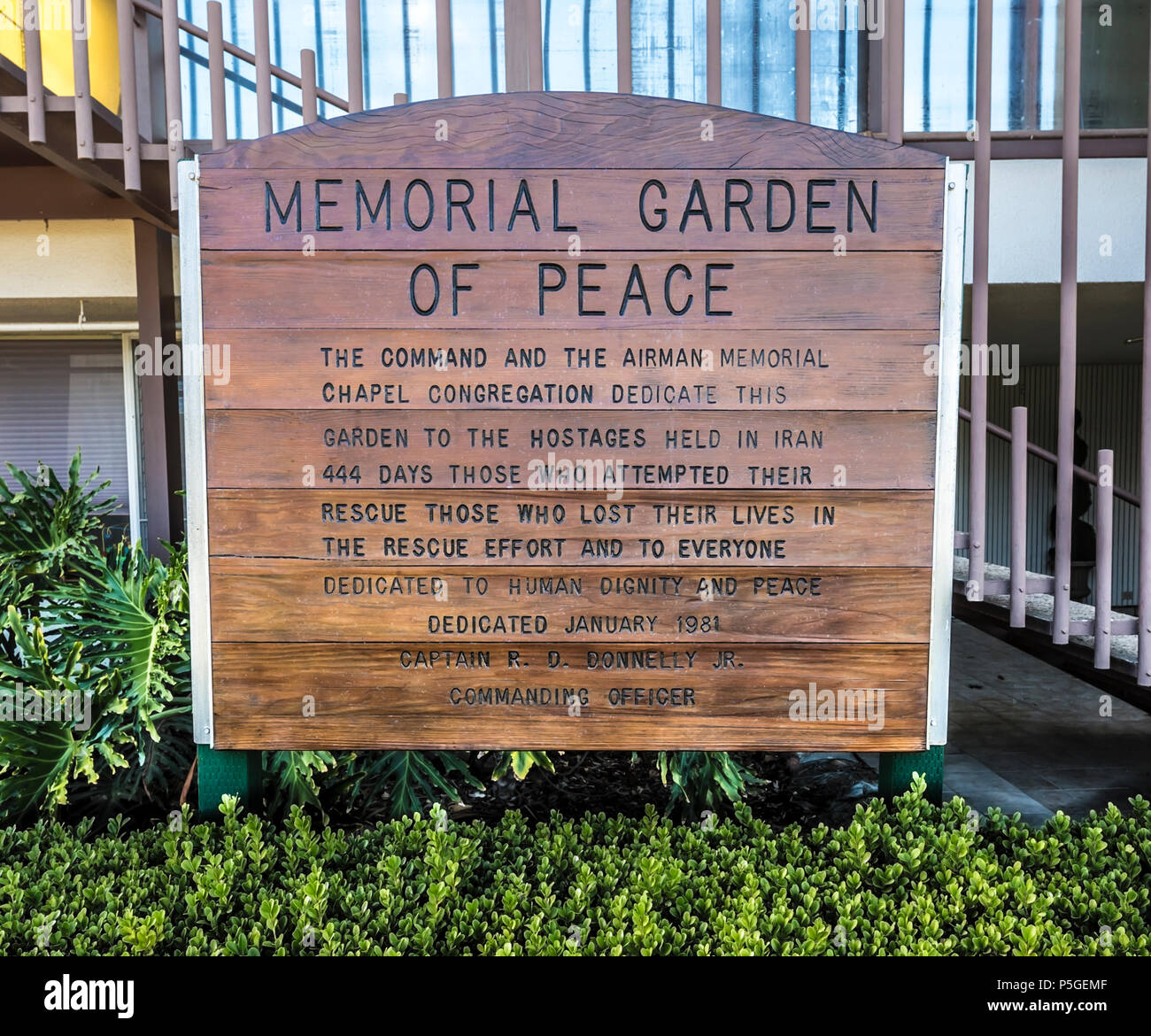 veterans memorial, marine corps air station miramar, san diego, ca us Stock Photo