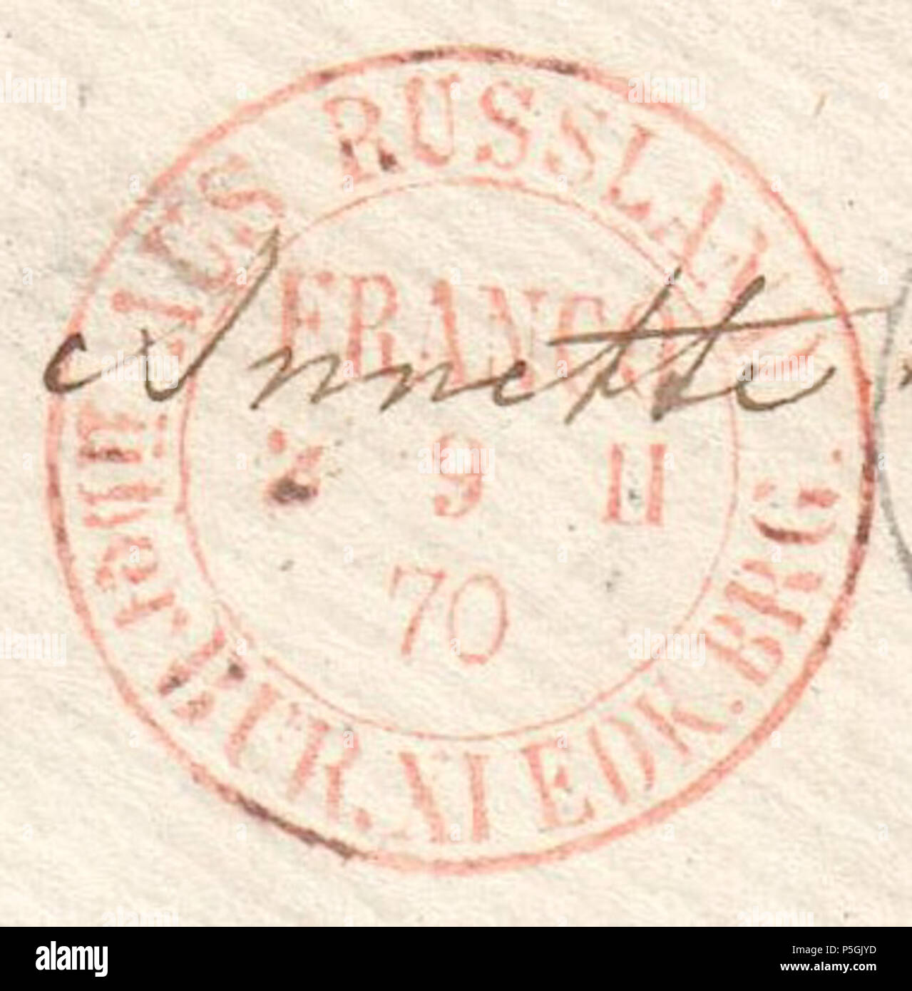 Postmark marking hires stock photography and images Alamy