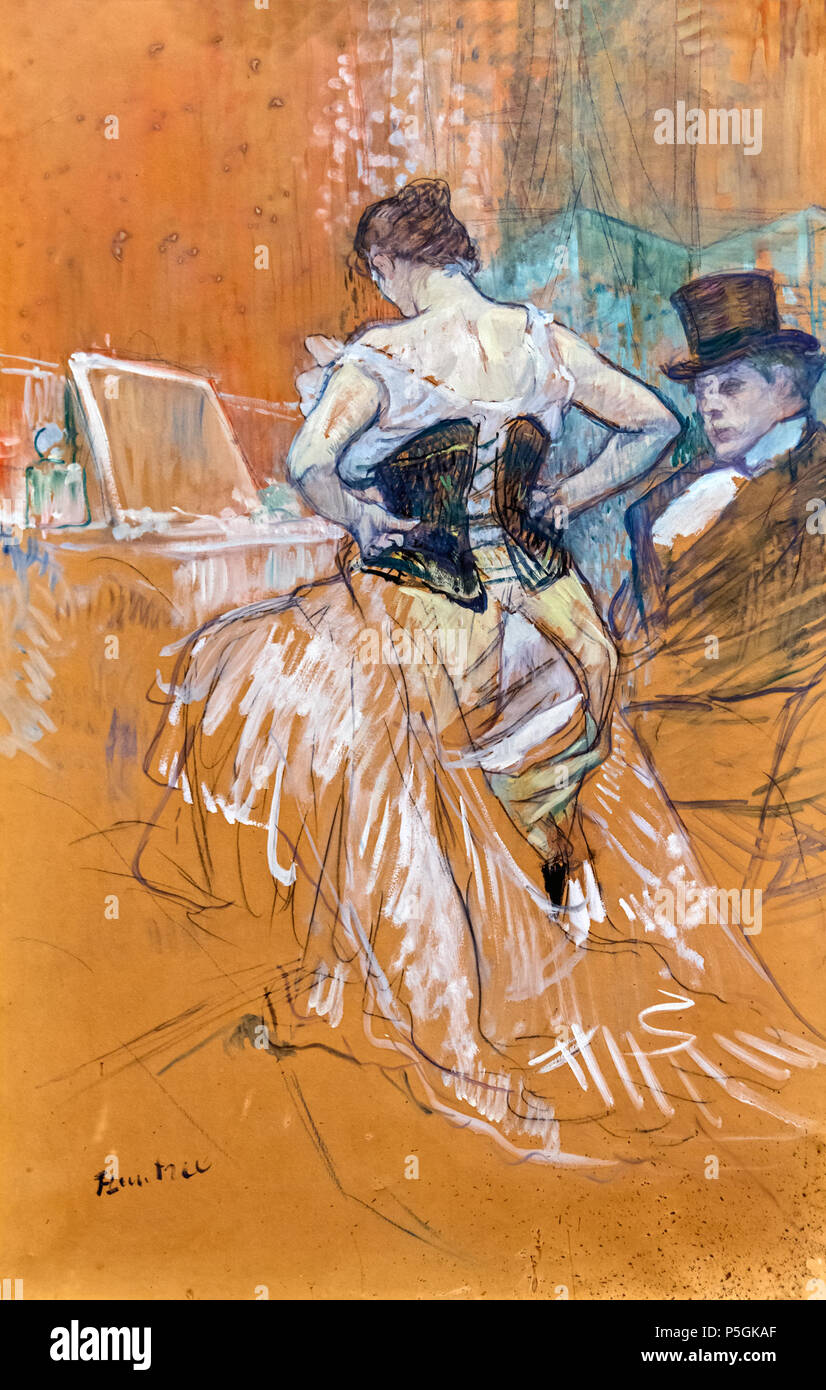 Augustins - Conquête de passage, 1896 - Henri de Toulouse-Lautrec RO 618 151 Augustins - Conquête de passage, 1896 - Henri de Toulouse-Lautrec RO 618 Stock Photo