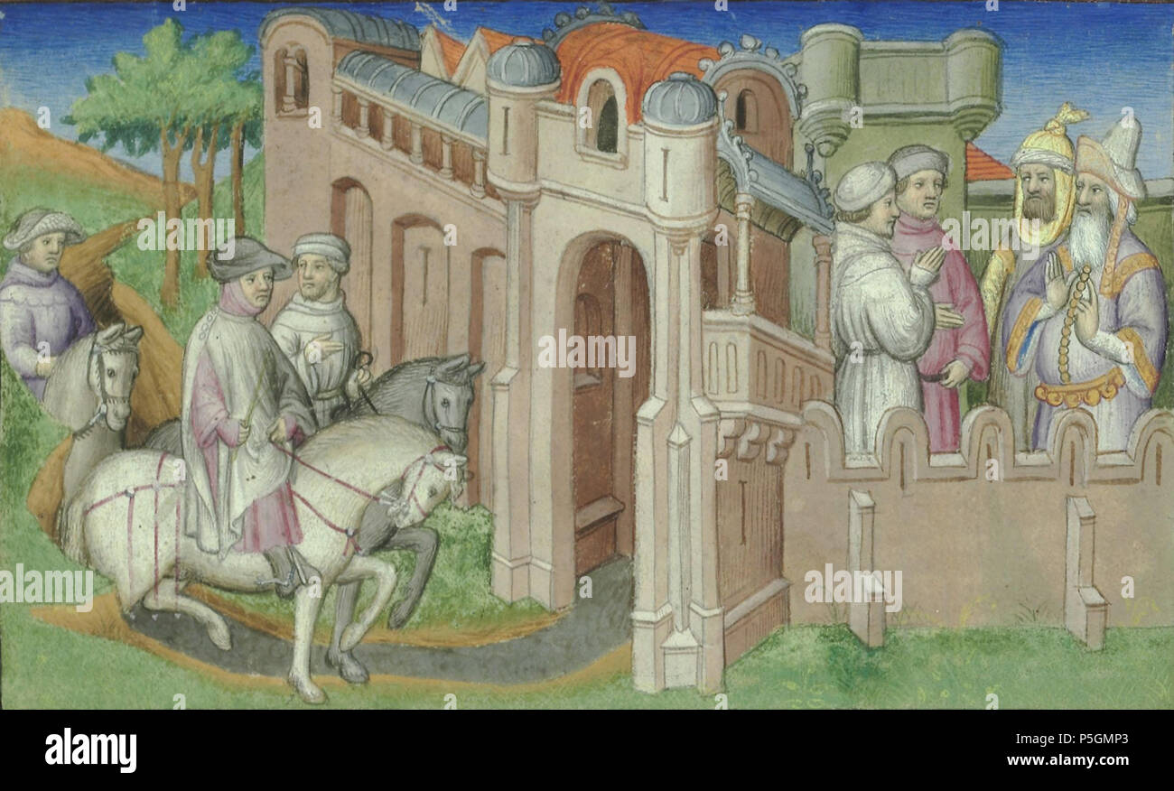 140 Arrivée des frères Polo à Bukhârâ Stock Photo