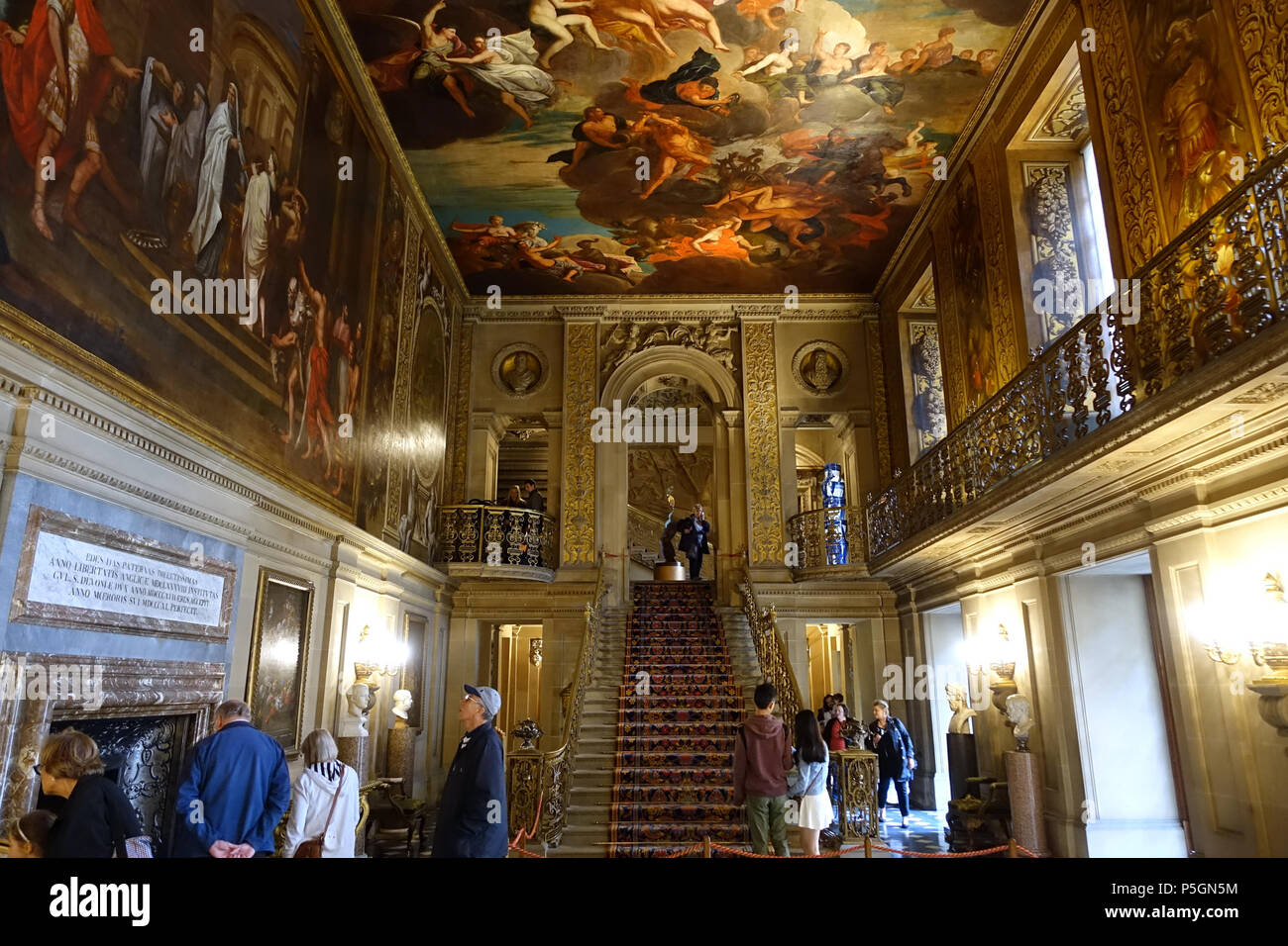 N/A. English: Entrance Hall, Chatsworth House - Derbyshire, England. 18 ...