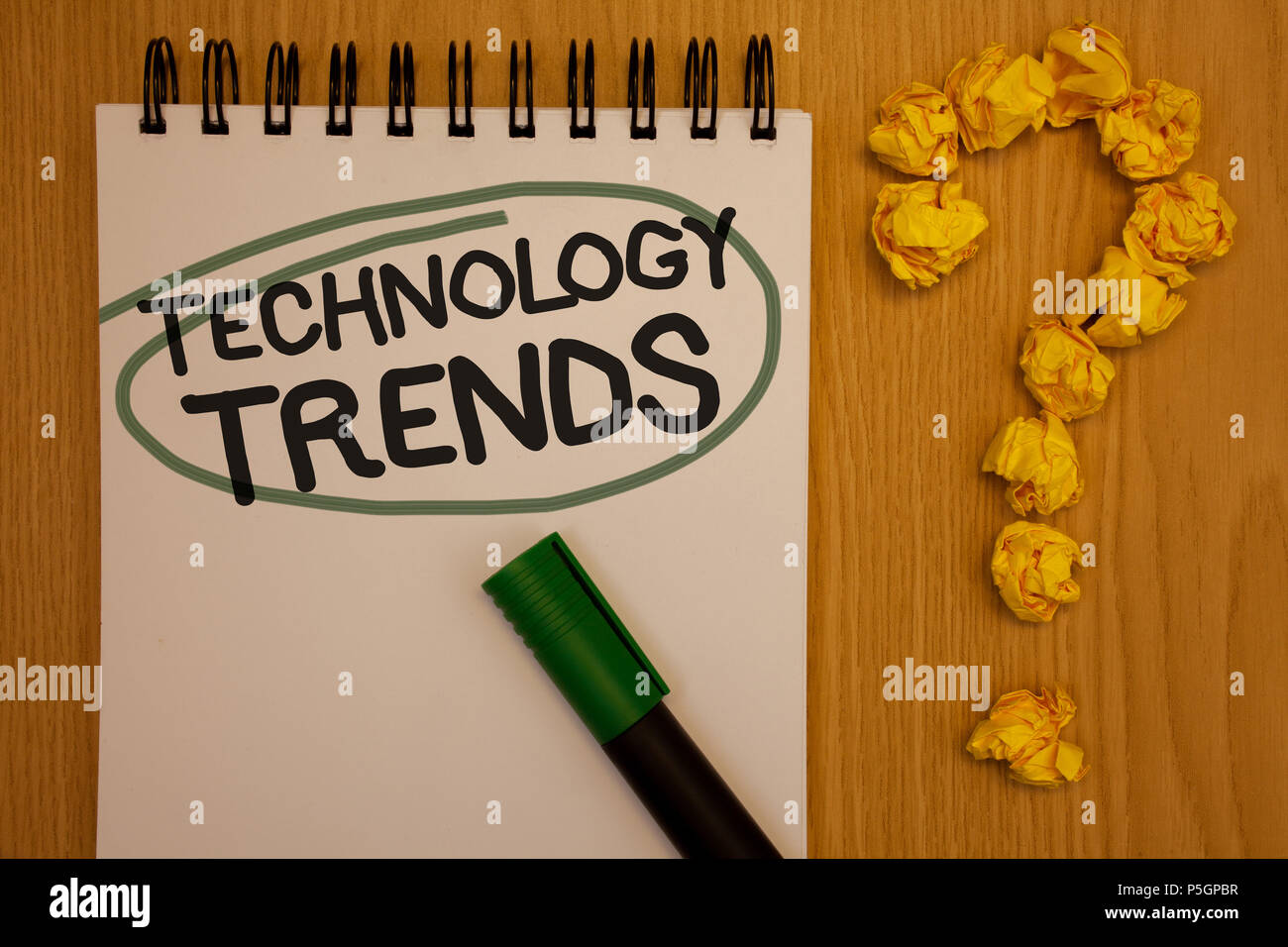 Writing note showing Technology Trends. Business photo showcasing ...