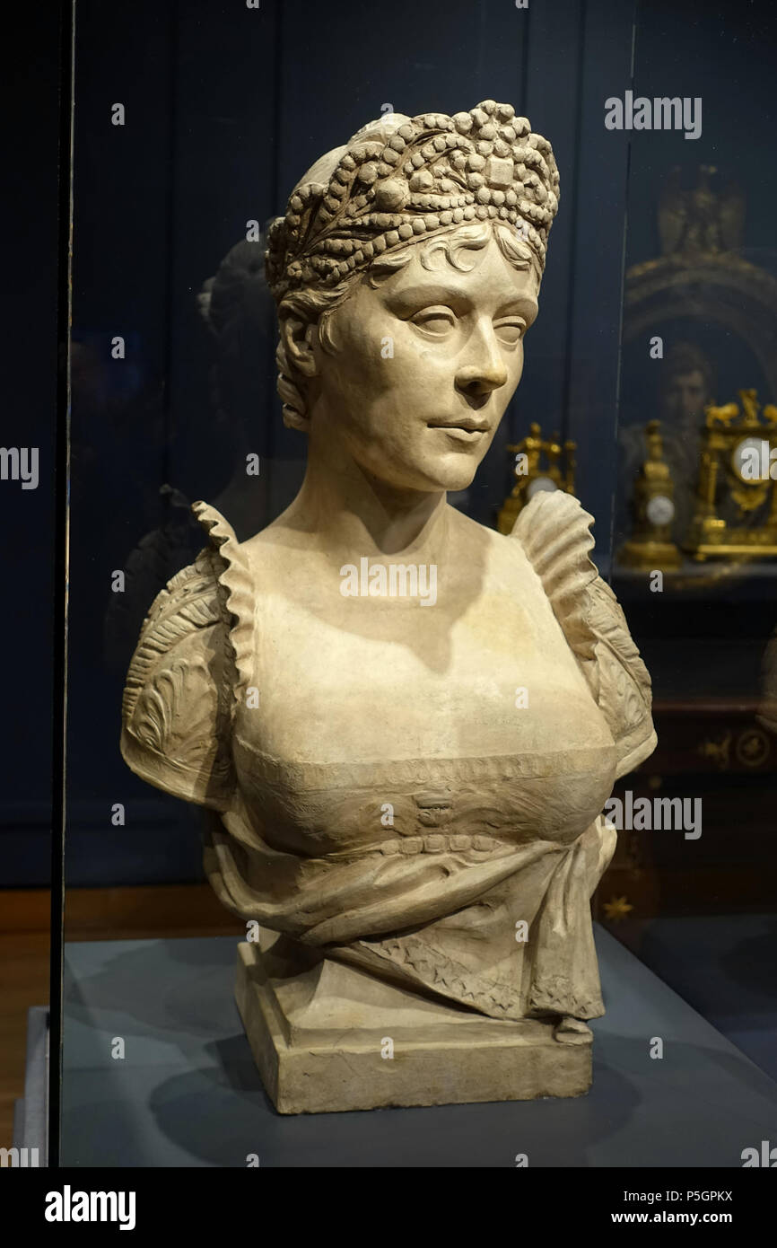 N/A. English: Exhibit in the Montreal Museum of Fine Arts - Montreal, Quebec, Canada. 28 September 2016, 10:43:47. Daderot 252 Bust of Empress Josephine by Joseph Chinard, c. 1805, terracotta - Montreal Museum of Fine Arts - Montreal, Canada - DSC08665 Stock Photo
