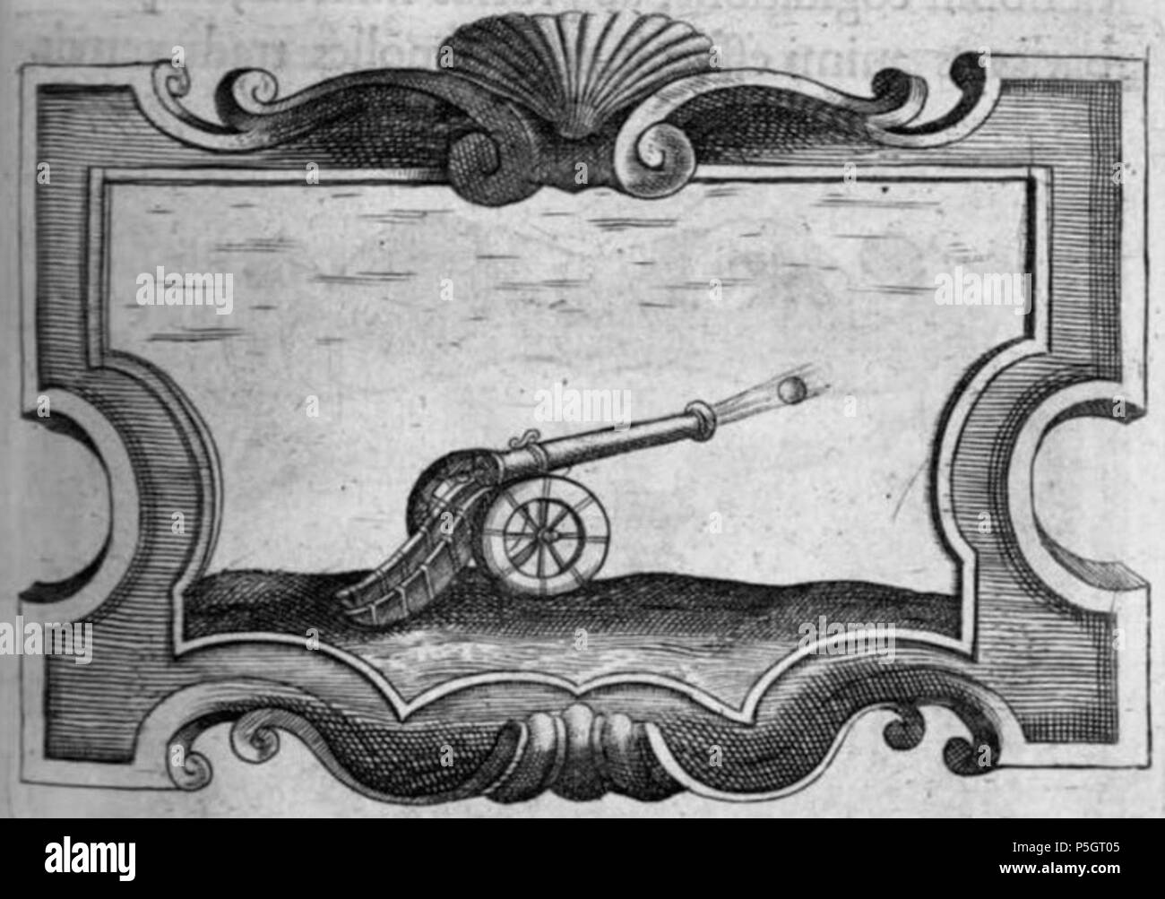 N/A. :  . 1682. Silvestro Pietrasanta 267 Cannon (Symbola heroica, 1682) Stock Photo