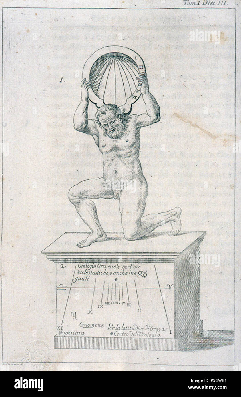 N/A. Italiano: Statua dell’Ercole orario, Dissertazione, 1765 . 14 April 2017, 12:43:25. Giovanni Battista Passeri 521 Ercole orario Stock Photo