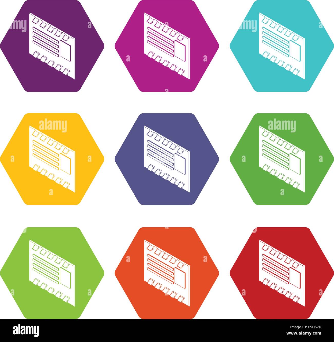 Postal envelope icons set 9 vector Stock Vector Image & Art - Alamy