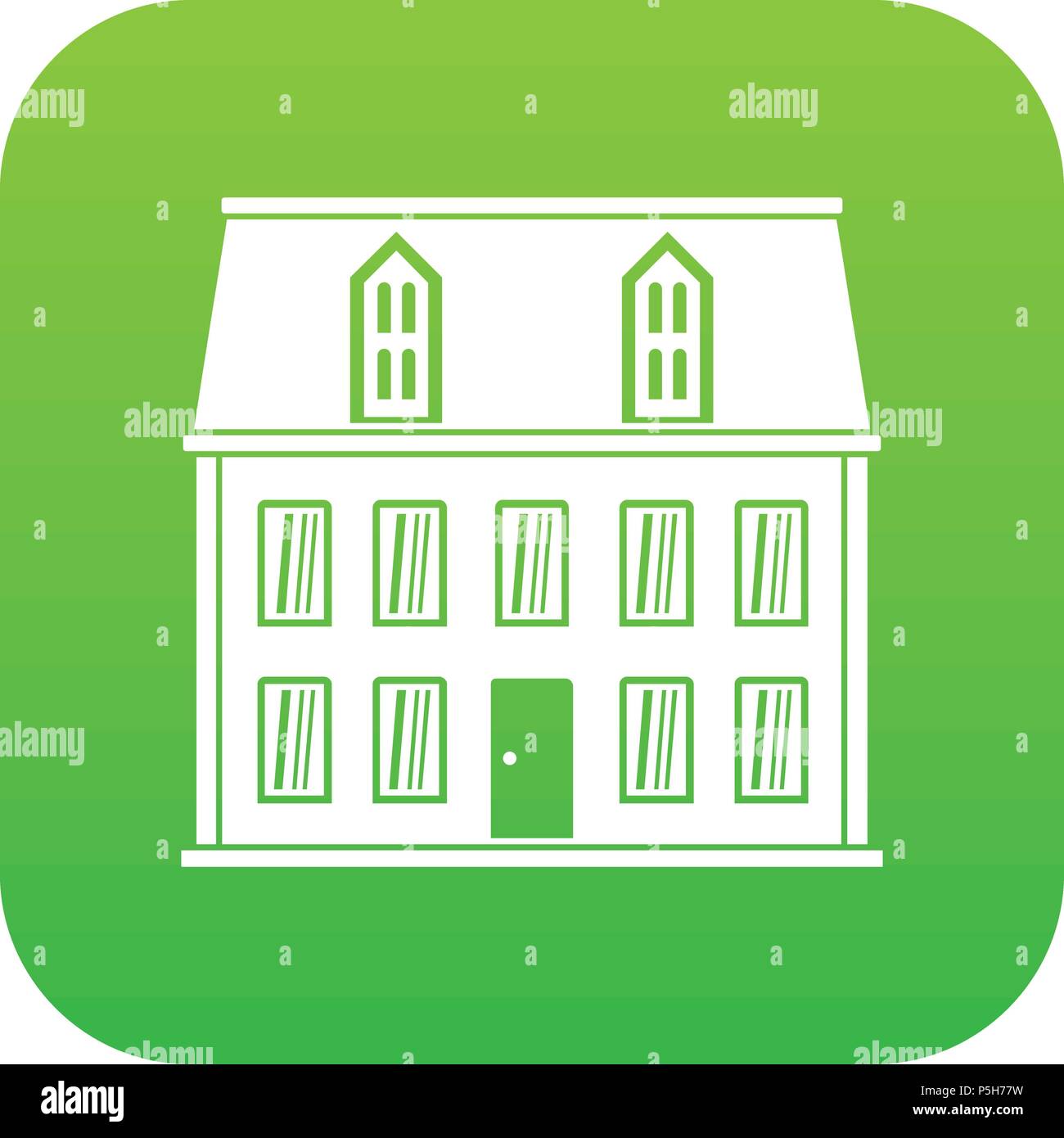House icon green vector Stock Vector Image & Art - Alamy