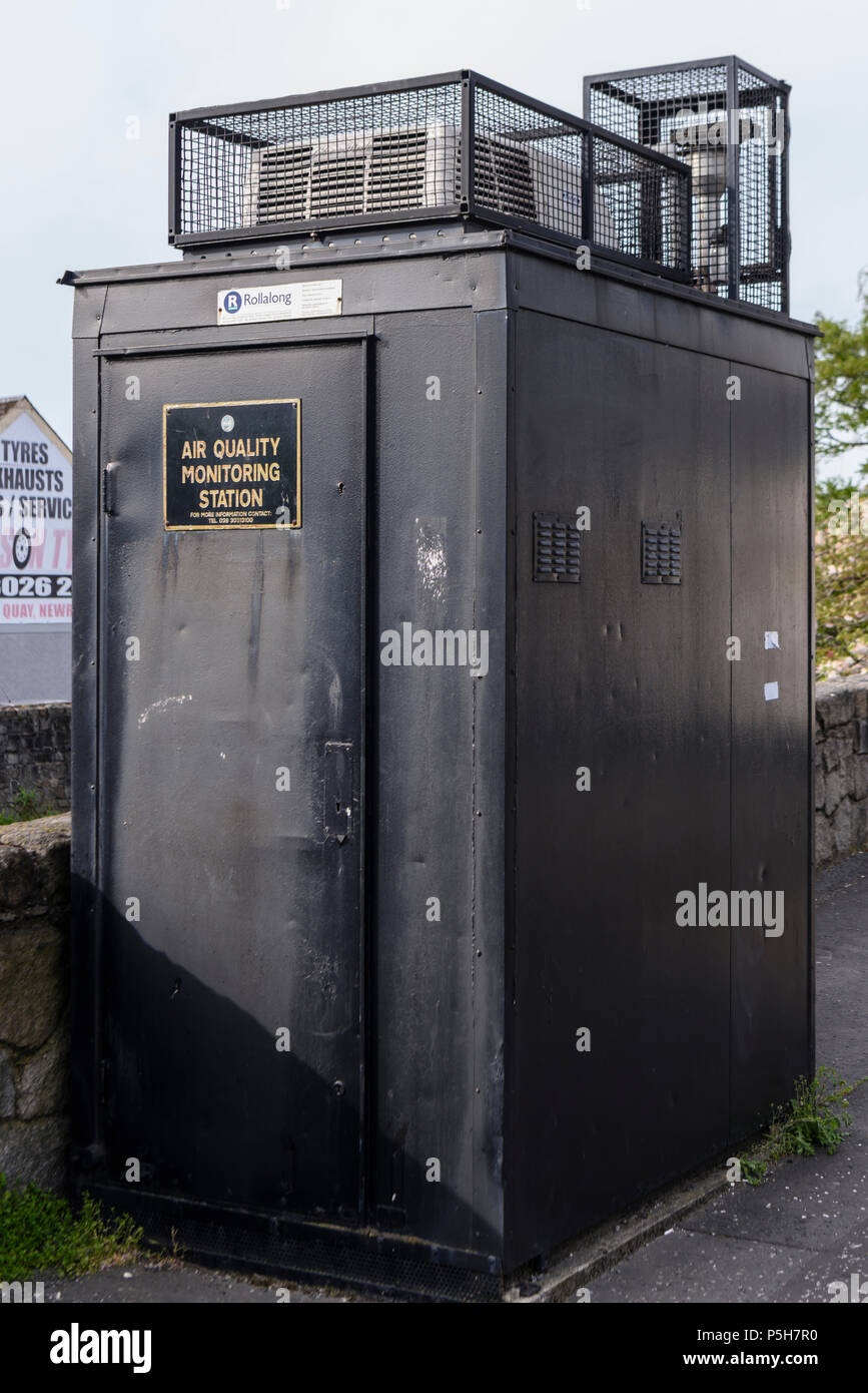 Air quality monitoring station. Stock Photo