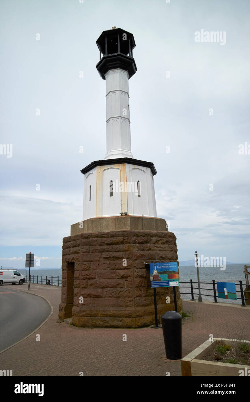 The old maryport lighthouse Maryport Cumbria England UK Stock Photo