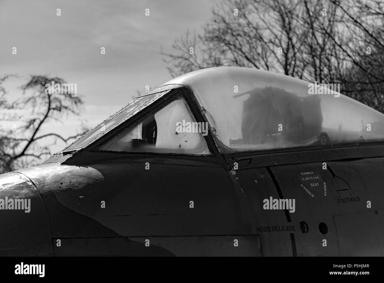 Gloster Meteor Cold War era fighter jet Stock Photo