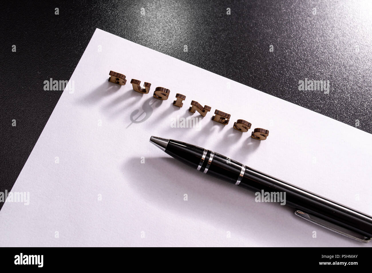 Blank paper from above shadow hi-res stock photography and images - Alamy
