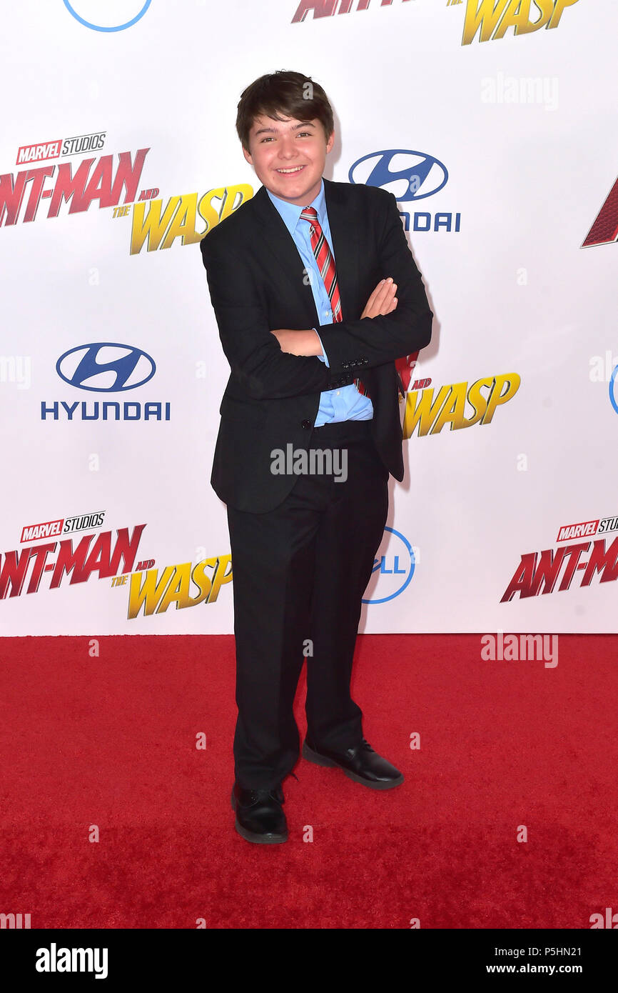 Justin Felbinger attending the 'AntMan and The Wasp' world premiere at