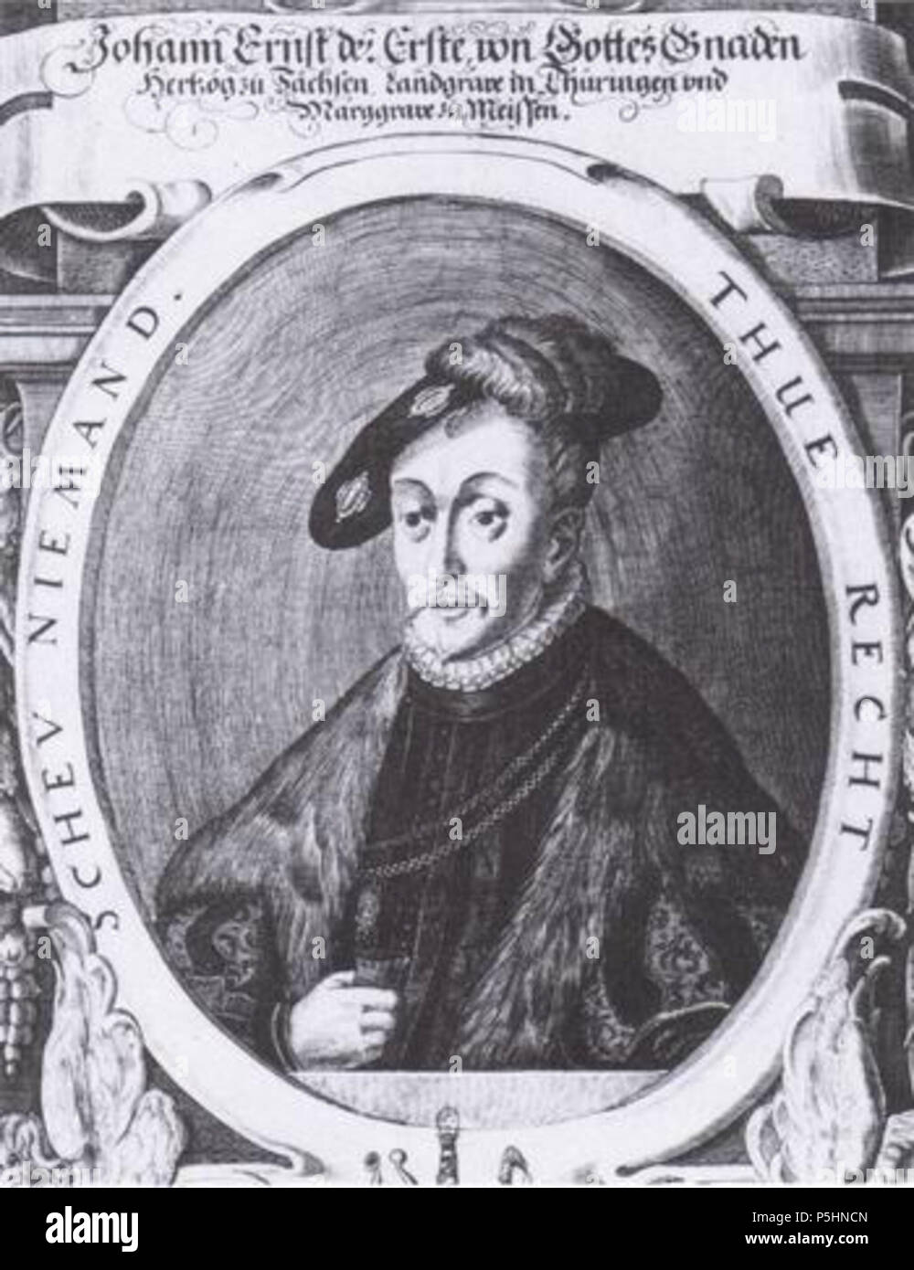 N/A. Deutsch: Johann Ernst I. (Sachsen-Coburg) . 1521. Unknown 17 1521 Johann Ernst Stock Photo