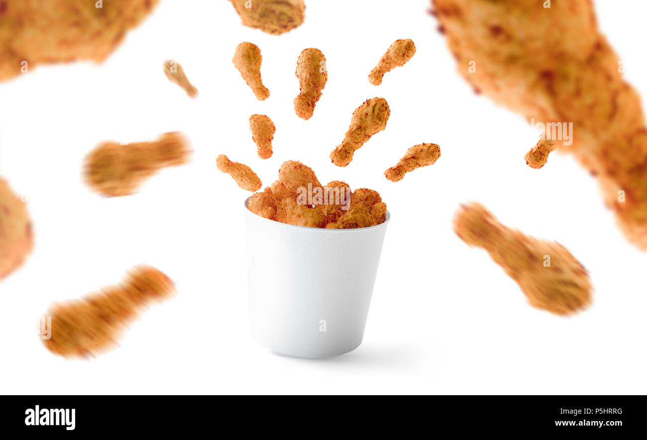 Download Blank Food Bucket With Chicken Wings Mockup 3d Rendering Empty Pail Fastfood Mockup Isolated Paper Hen Bucketful Template Stock Photo Alamy