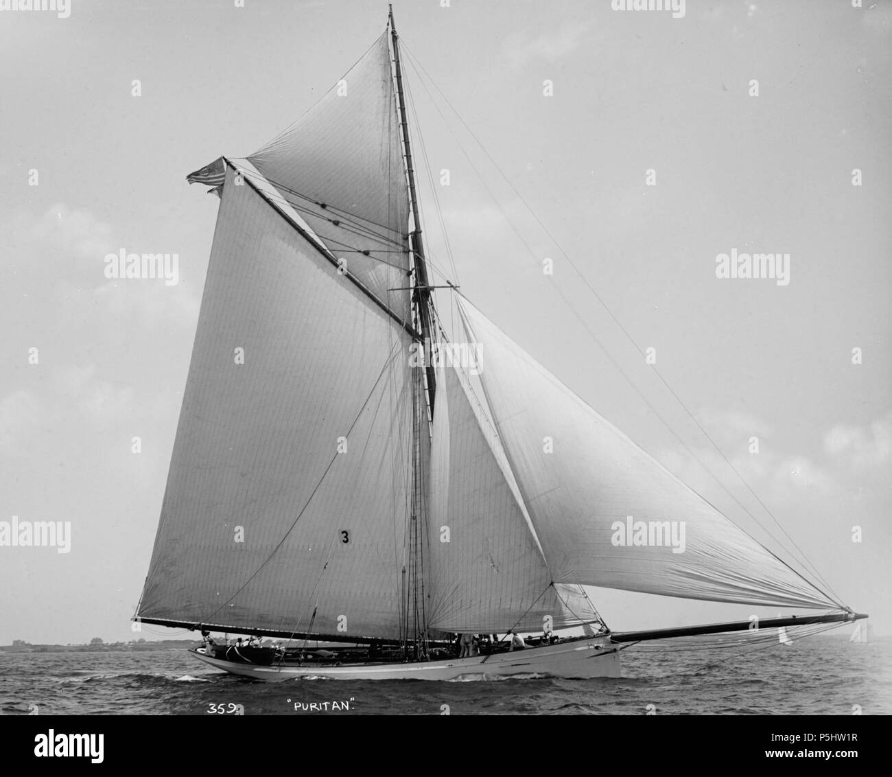 N/A. English: Puritan, built by George Lawley & Son, Boston . 1890.   John S. Johnston  (1839–1899)     Alternative names J. S. Johnston  Description British photographer marine and landscape photographer, photographed many sailing yachts  Date of birth/death circa 1839 17 December 1899  Location of birth/death Great Britain Niagara Falls  Work period 1880s-1890s  Work location New York  Authority control  : Q4020382 38 359-puritan byJSJohnston Stock Photo