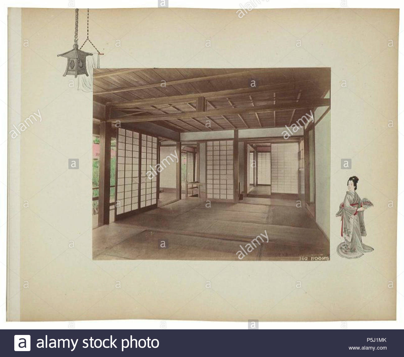 N A English 192 Rooms Japanese Meiji Era 1886 Photograph