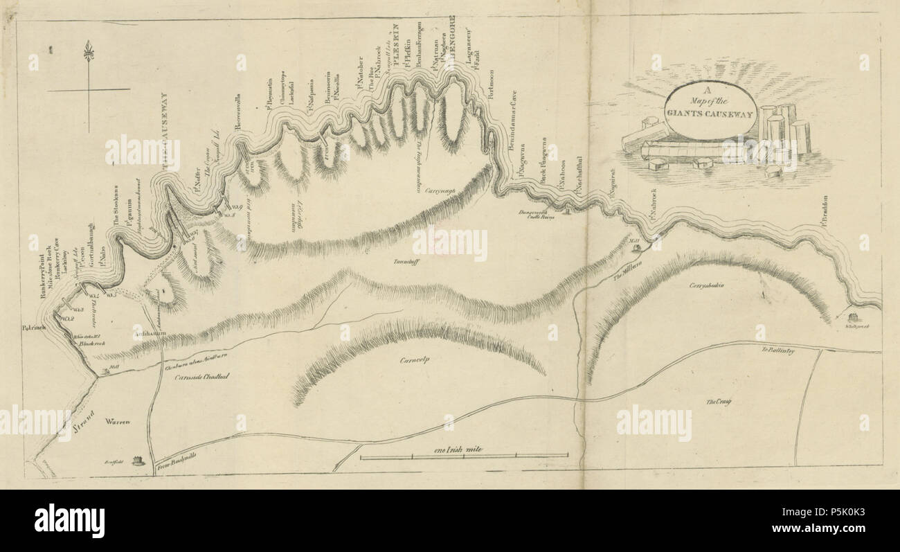 N/A. English: Page 7 of A Short Description of the Giant's Causeway, in ...