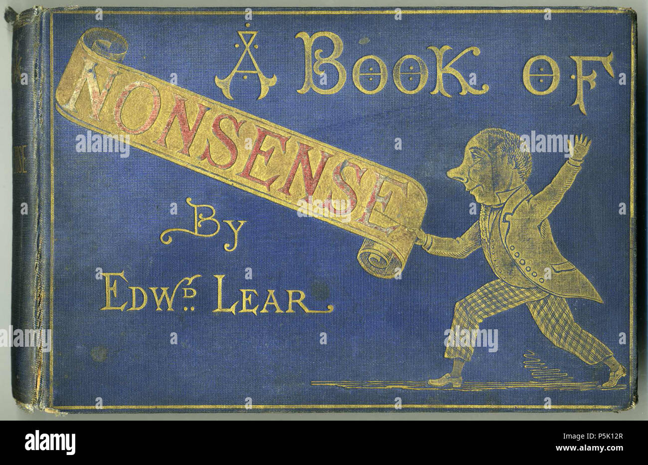 N/A. English: Cover for A Book of Nonsense by Edward Lear (ca 1875 James  Miller edition) Français : Couverture de A Book of Nonsense d'Edward Lear  (édition James Miller, vers 1875) .