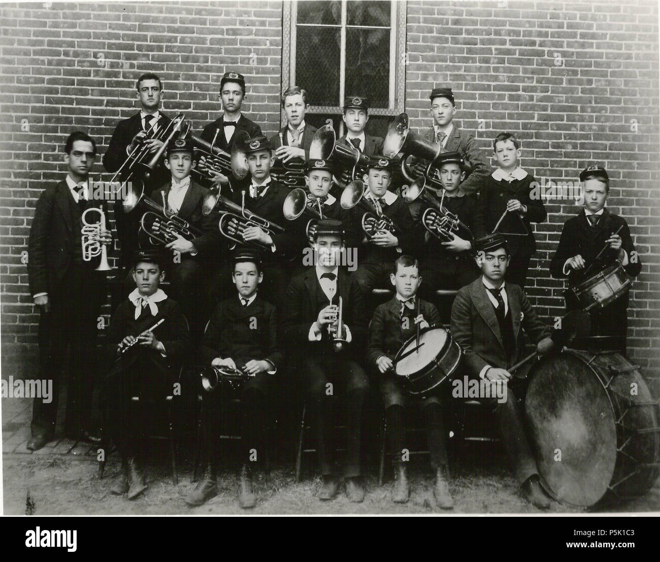 N/A. English: The Christian Brothers Band c1890 under the direction of W. W. Saxby, Jr. 23 May 2011. Unknown 31 1890c Christian Brothers Band Stock Photo