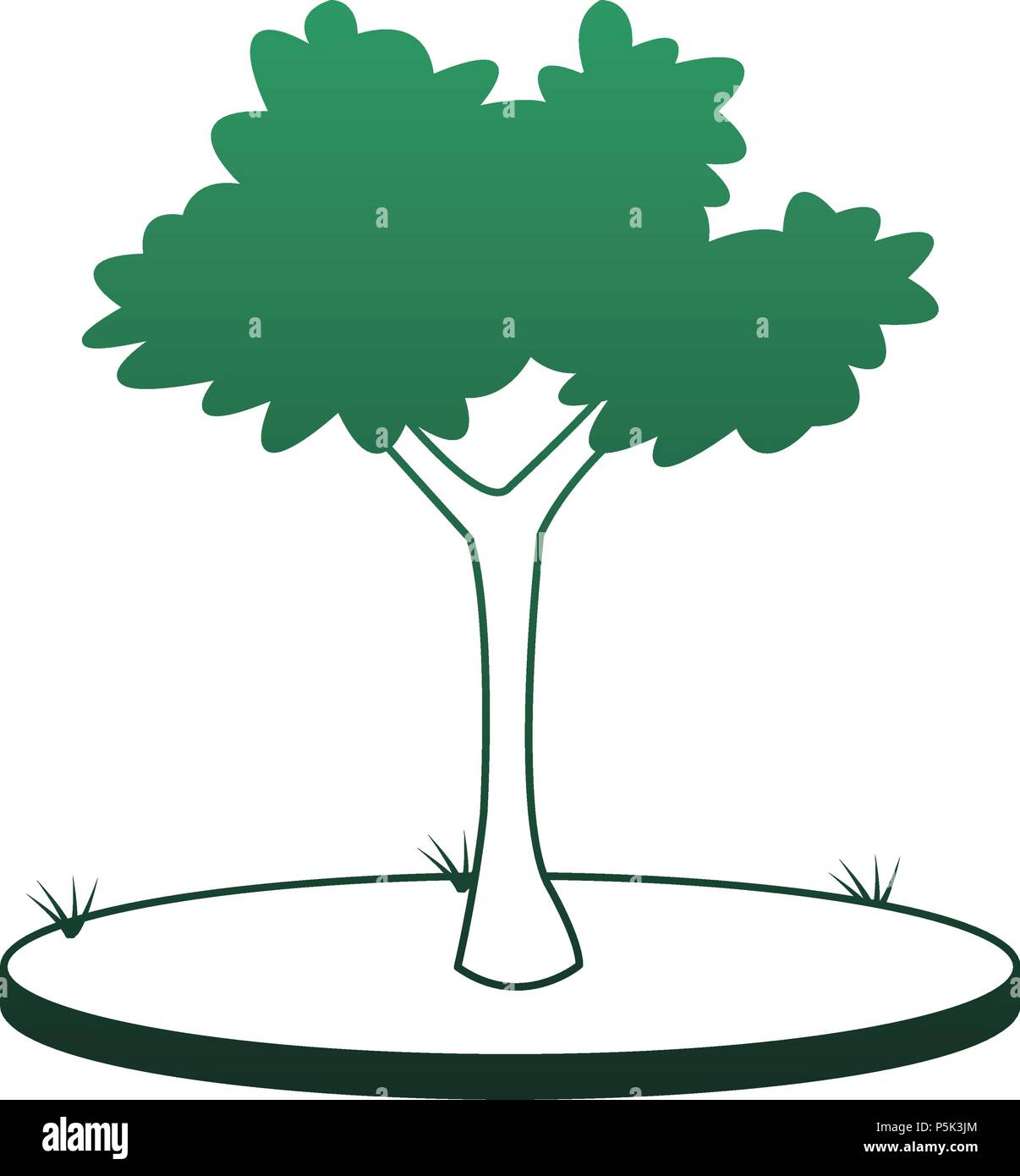 Vector Tree Line Green Tree nature plant green lines Stock Vector Image & Art - Alamy