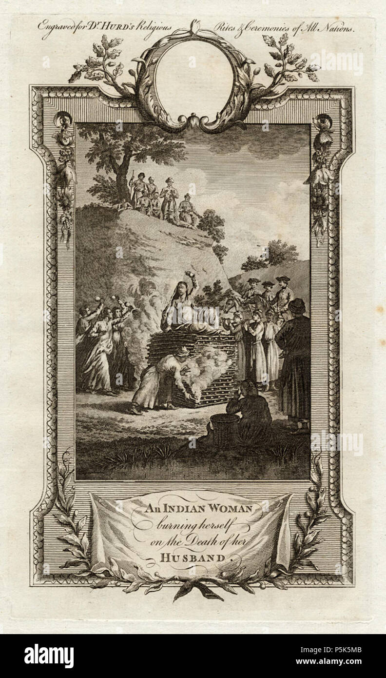 N/A.  A version by William Hurd from 'Geschiedenis van alle wereldgodsdiensten', Martinus de Bruyn, Amsterdam, 1781; and later translations*; also, *an Indian woman is buried alive with the dead body of her husband* Source: ebay, Feb. 2007 . 1781. Martinus de Bruyn, Amsterdam, 1781 47 A version by William Hurd from 'Geschiedenis van alle wereldgodsdiensten', Martinus de Bruyn, Amsterdam, 1781 Stock Photo