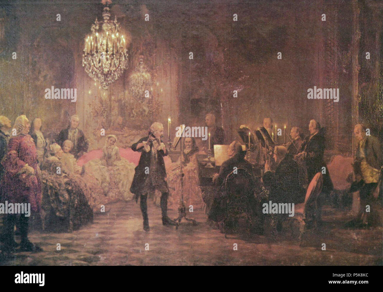 Frederick the Great - flute concert at at Sanssouci (1712