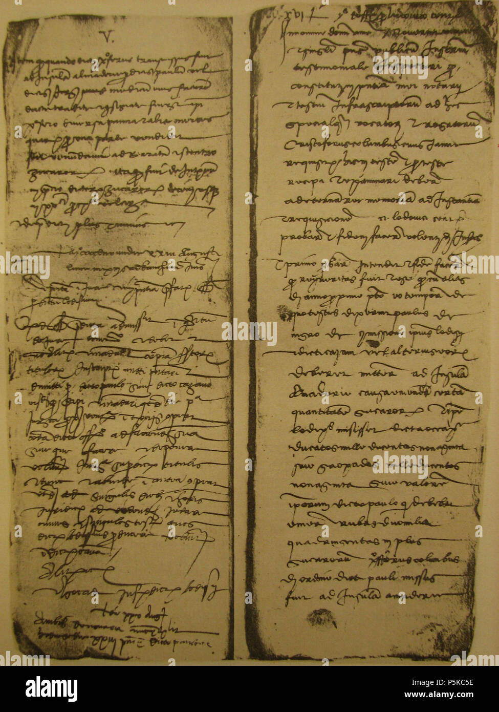 N/A. Documento Assereto . 25 August 1479. Notário Gerolamo Ventimiglia () 143 Assereto 2u Stock Photo