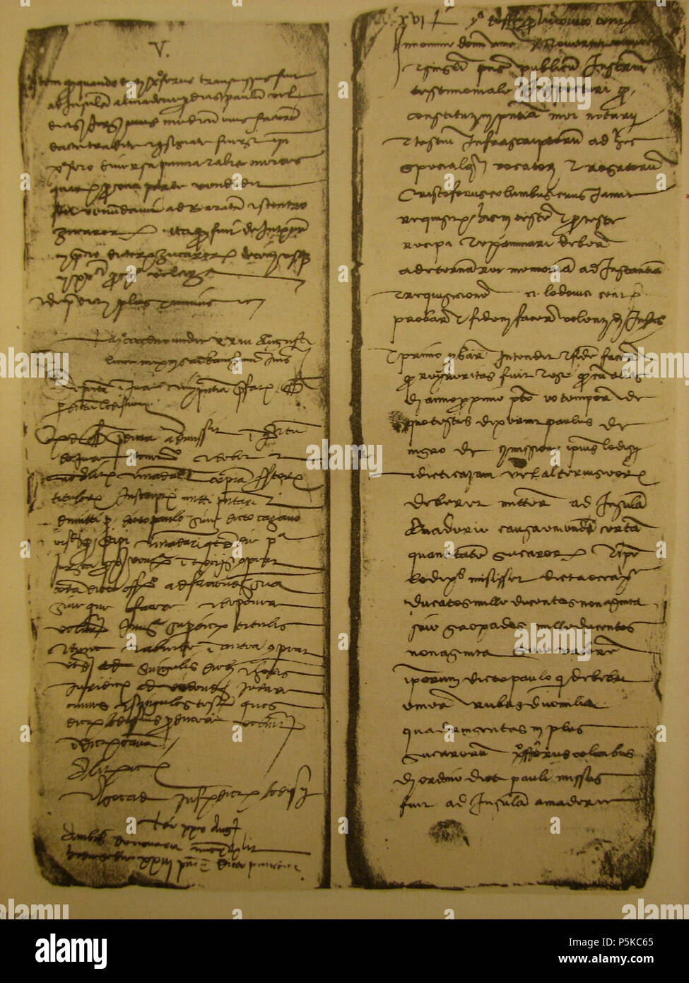 N/A. Documento Assereto . 25 August 1479. Notário Gerolamo Ventimiglia () 143 Assereto 3 Stock Photo
