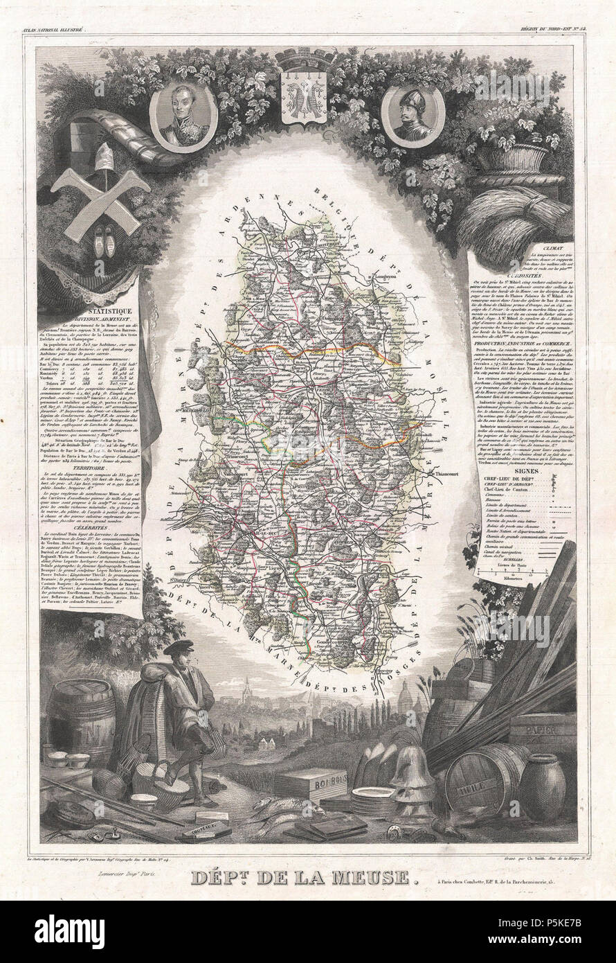 Brie region map hires stock photography and images Alamy