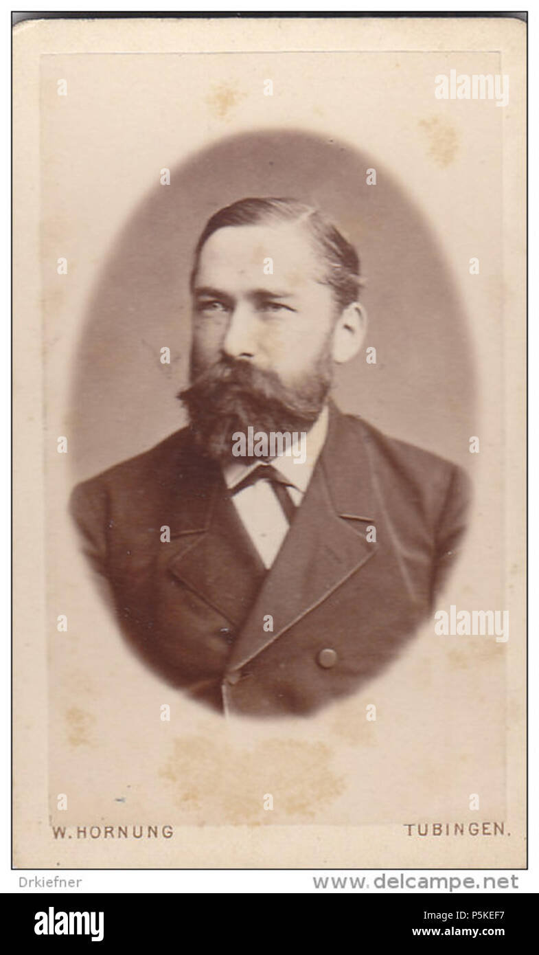 74 Albert Schweickhardt, Bankier, Foto W. Hornung, Tübingen, um 1880 ...