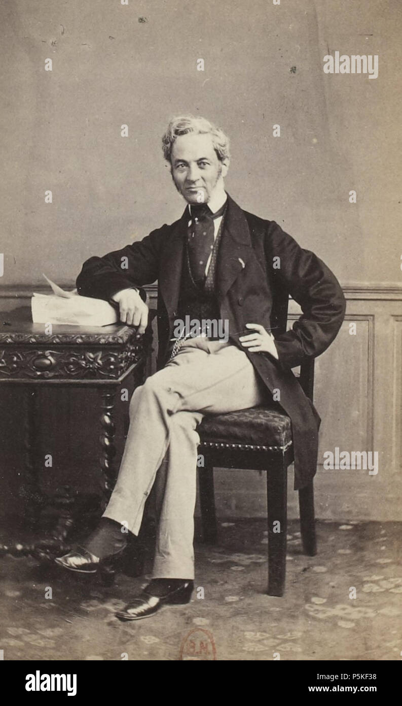 76 Album des députés au Corps législatif entre 1852-1857-d'Andelarre Stock Photo