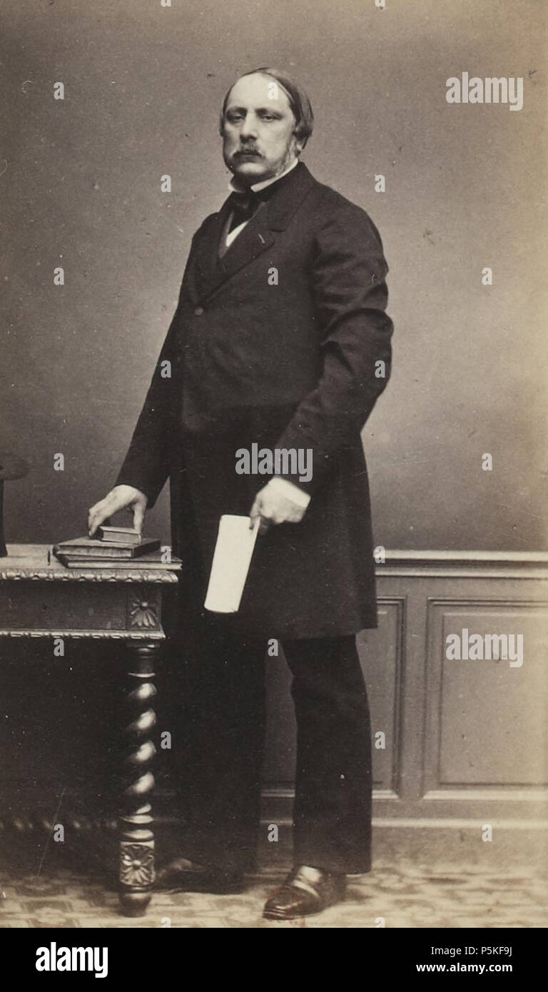 76 Album des députés au Corps législatif entre 1852-1857-Lesperut Stock Photo