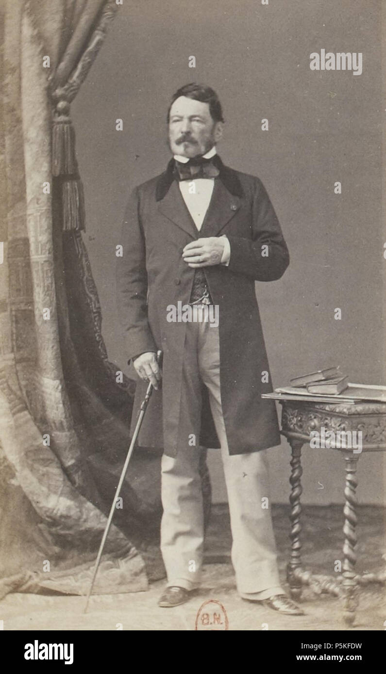 76 Album des députés au Corps législatif entre 1852-1857-Parchappe Stock Photo