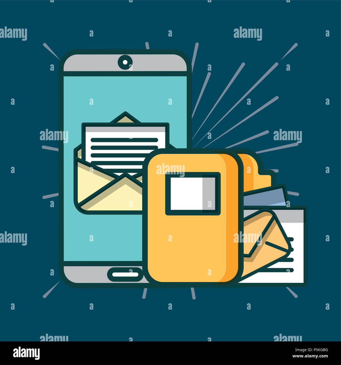 office supplies and people Stock Vector