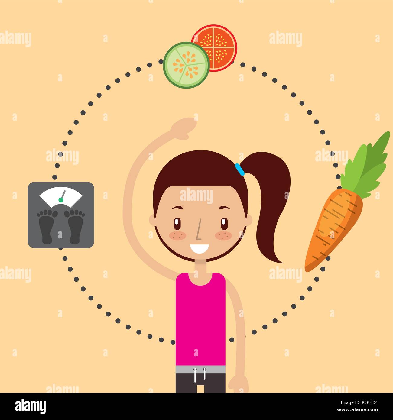 boy and girl healthy good habits Stock Vector Image & Art - Alamy