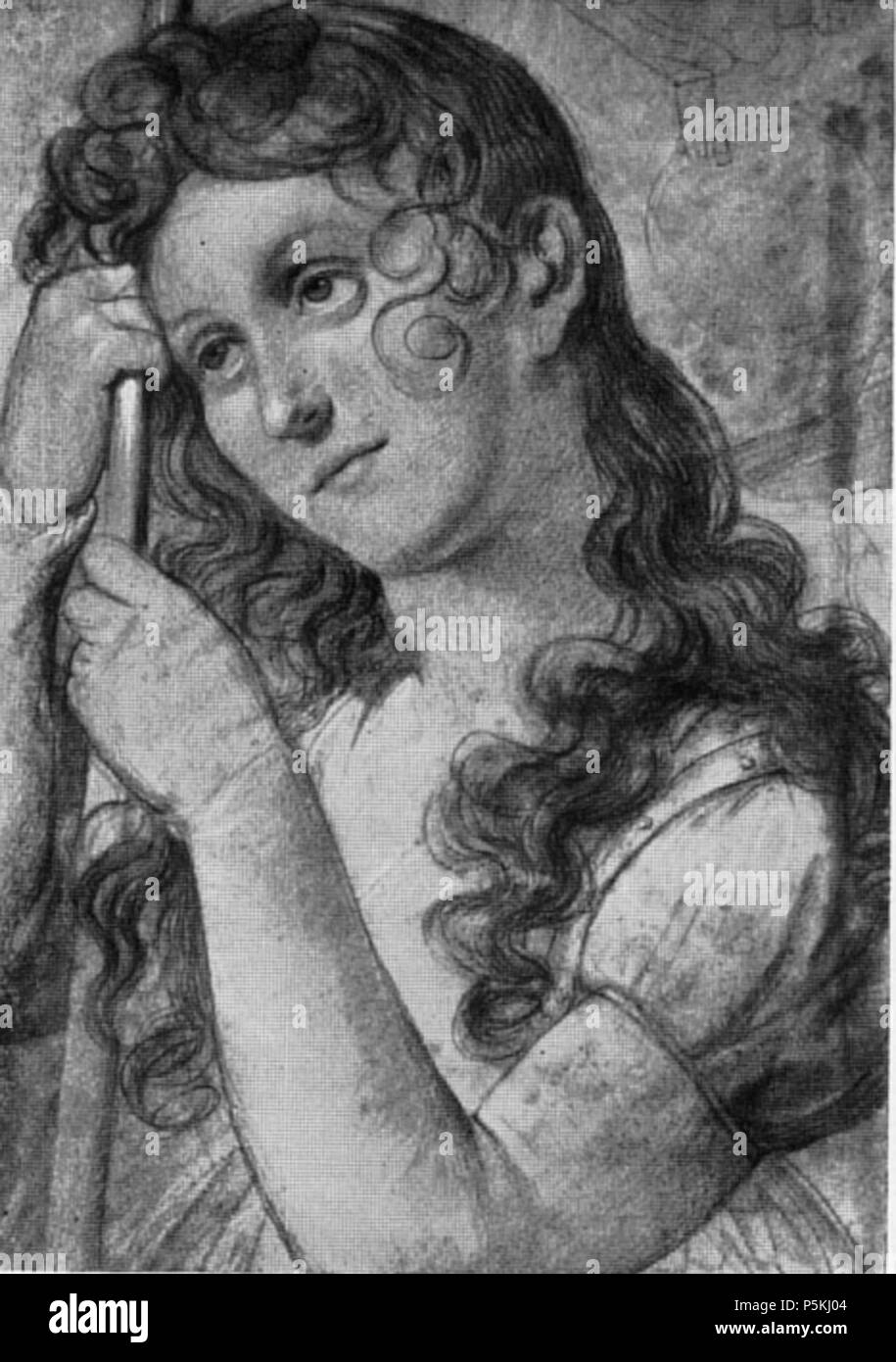 N/A. Deutsch: Amelie Wolff-Malcomi als 'Jungfrau von Orleans', Kreidezeichnung, Landesbibliothek Weimar . before 1821.   Ferdinand Jagemann  (1780–1820)     Alternative names legal name: Ferdinand Karl Christian Jagemann  Description German painter  Date of birth/death 24 August 1780 9 January 1820  Location of birth/death Weimar Weimar  Work location Weimar (1795–1797); Vienna (1797–1802); Paris (1802–1805); Weimar (1805–1806); Rome (1806–1810); Weimar (1810–1820)  Authority control  : Q895504 VIAF:42274408 ISNI:0000 0000 8376 6271 ULAN:500103665 GND:104306947 RKD:41515 93 Amelie Wolff-Malcol Stock Photo