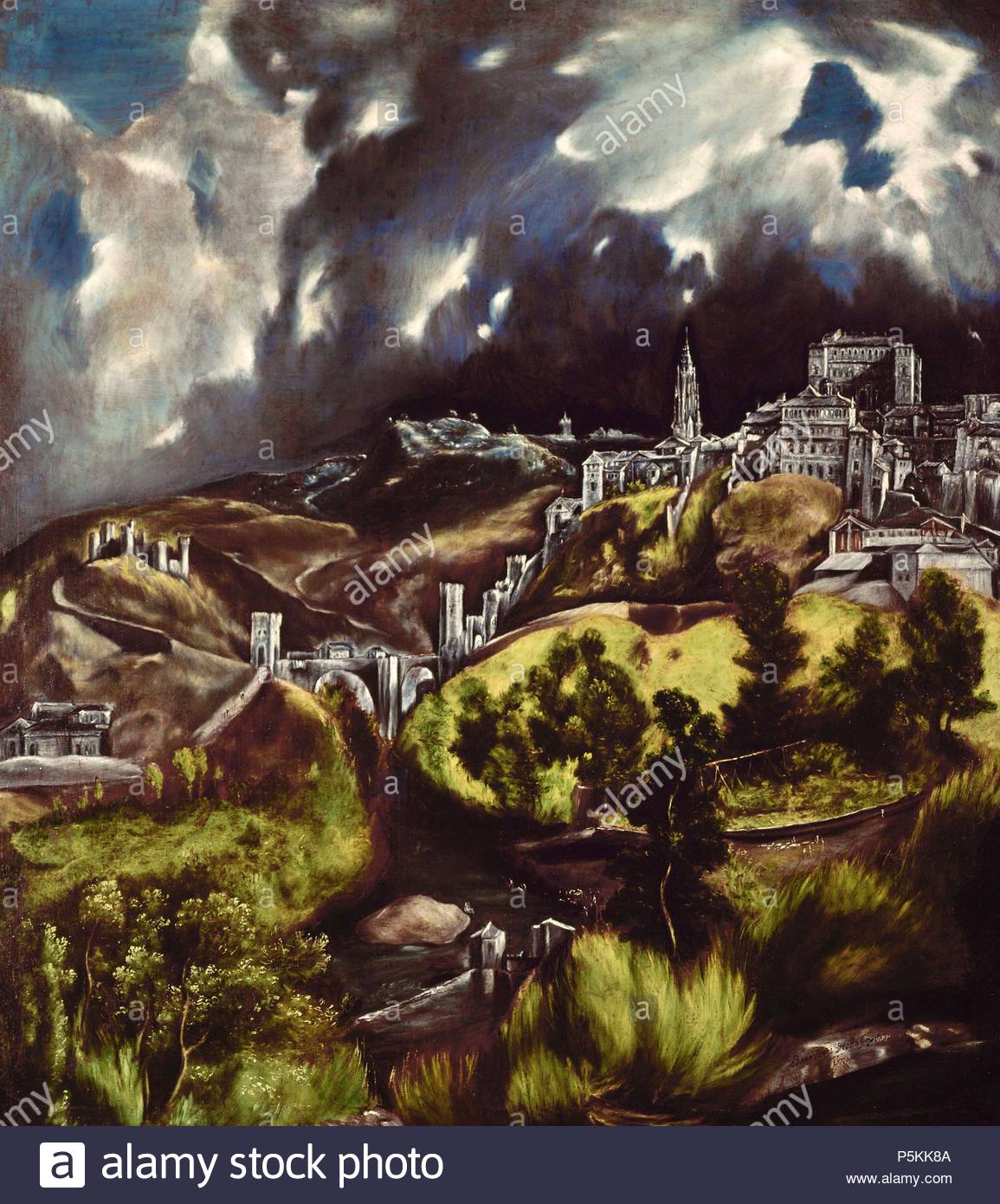 El Greco View Of Toledo Stock Photos & El Greco View Of Toledo Stock ...