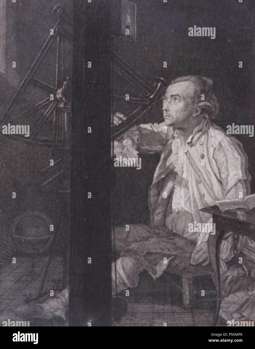 N/A. French astronomer Antoine Darquier de Pellepoix who discovered Ring Nebula (M57) . 1777. G. Vidal 110 Antoine Darquier de Pellepoix Stock Photo