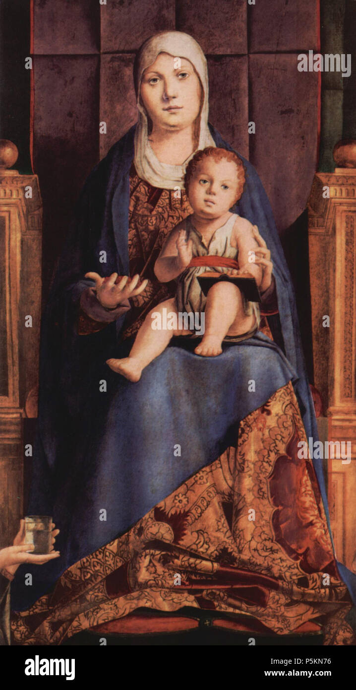 Deutsch: Thronende Madonna, Fragment der Pala di San Cassiano, Venedig ...