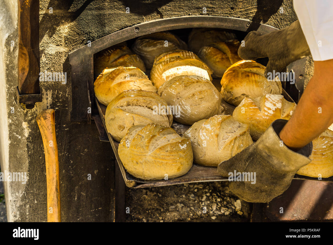 Traditional Bread Baking Oven Stock Photos & Traditional Bread Baking