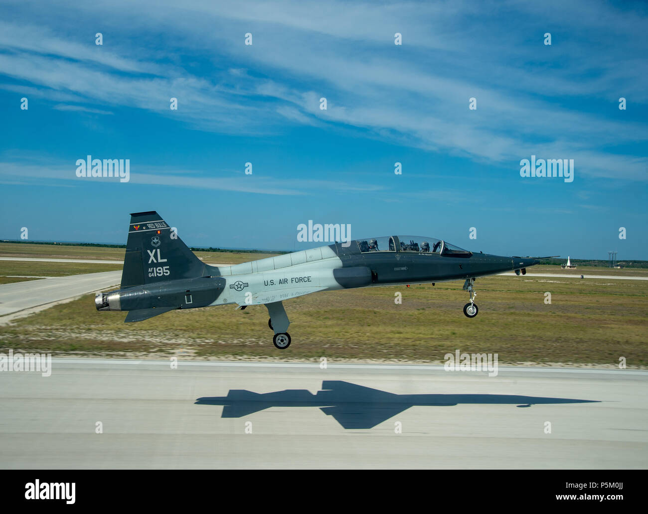 A T38 Talon takes off from Laughlin Air Force Base on 16 May, 2018