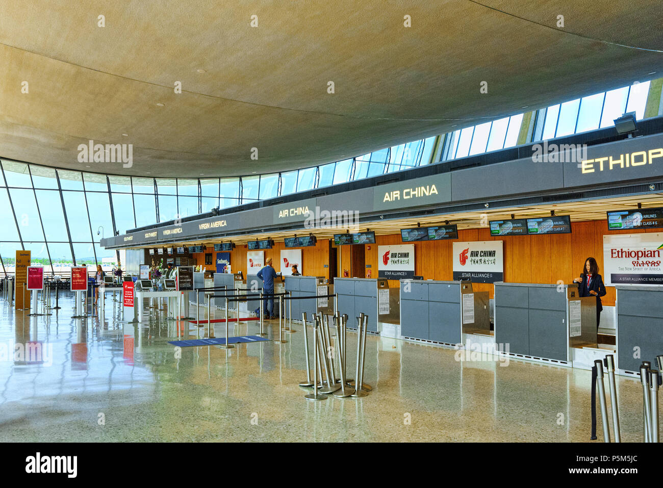 Washington, DC, USA September 11,2017 Interior, inside Dulles